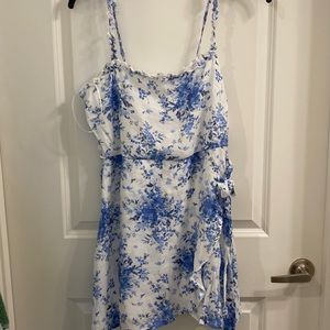 Brinkley Floral Watercolor Wrap Skirt Mini Dress, Size XL, never worn